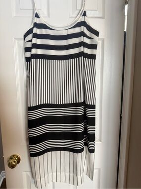 Nautica Striped Black and summer dress